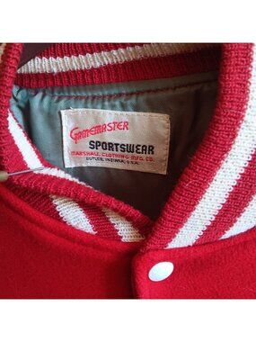 Vintage Letterman Jacket sz 42 1950's Marshall Gamemaster Haxtun Colorado